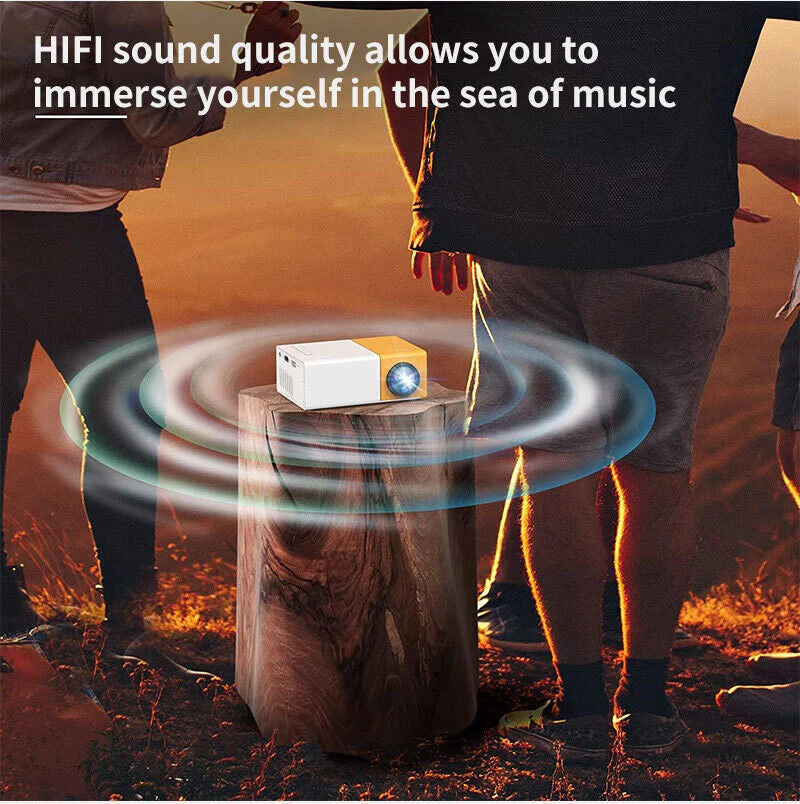 Experience Cinematic Magic Anywhere with the Portable 1080P LED Mini Projector - Perfect for Home Theater, Travel, and Outdoor Movie Nights!
