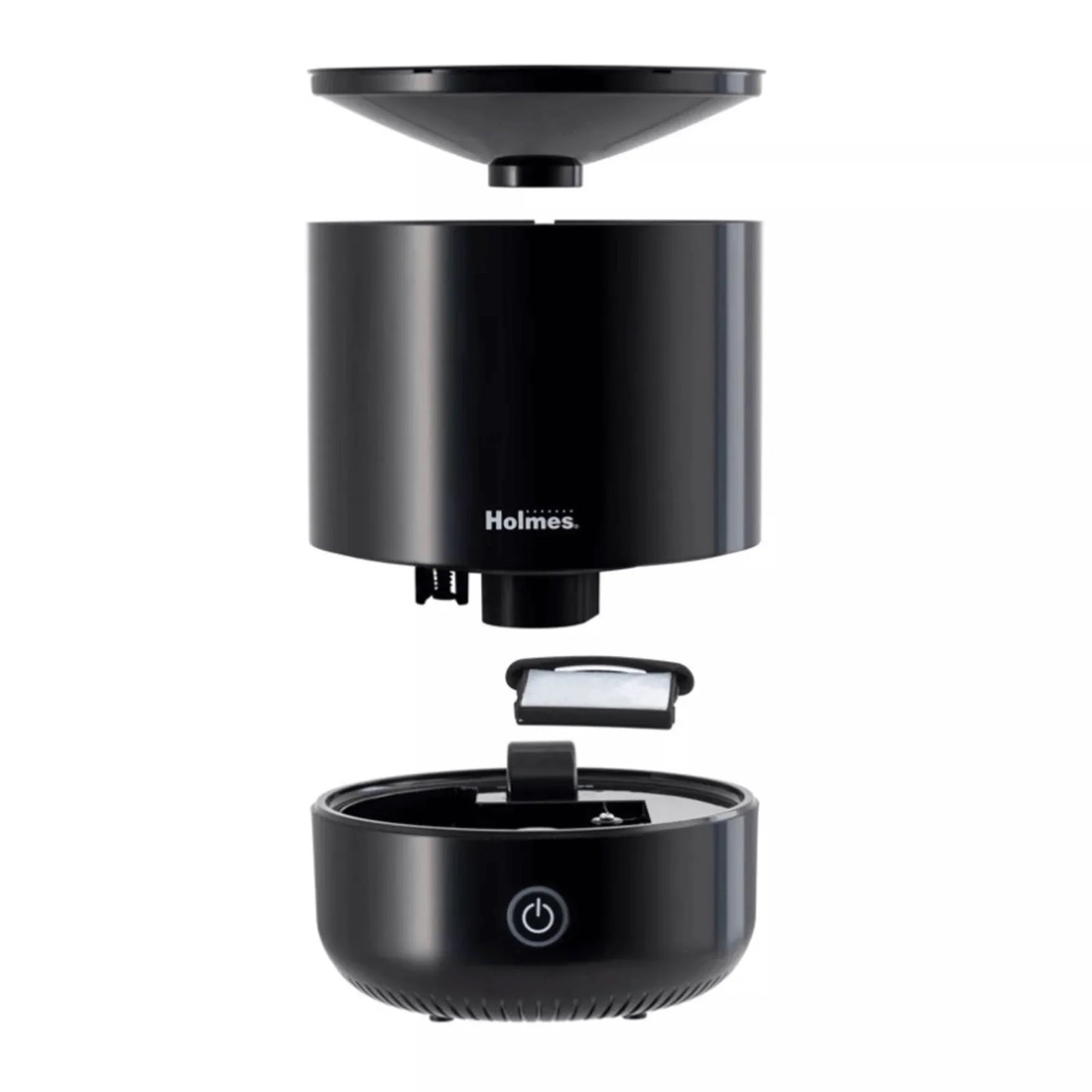 Transform Your Space with the Holmes Ultrasonic Anti-Microbial Cool Mist Top-Fill Humidifier - 0.5L Cylindrical Design