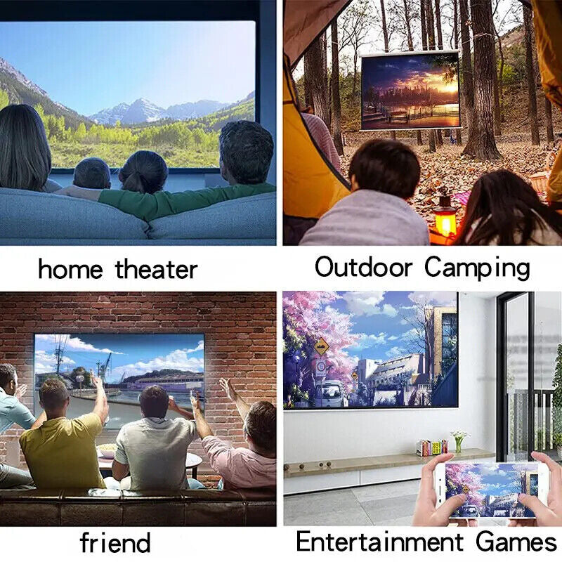 Experience Cinematic Magic Anywhere with the Portable 1080P LED Mini Projector - Perfect for Home Theater, Travel, and Outdoor Movie Nights!