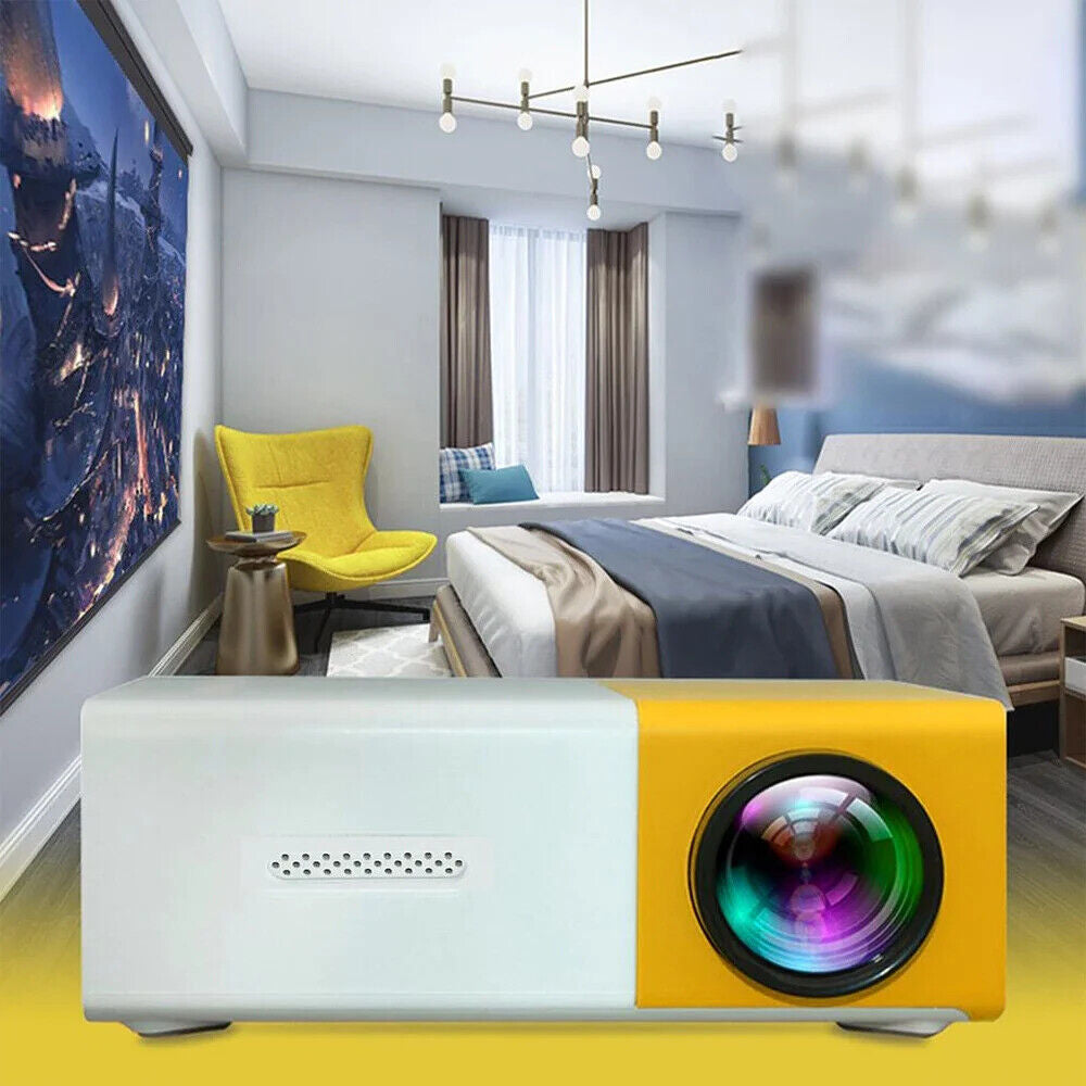 Experience Cinematic Magic Anywhere with the Portable 1080P LED Mini Projector - Perfect for Home Theater, Travel, and Outdoor Movie Nights!