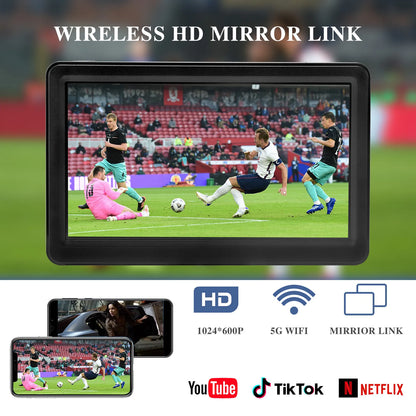 Transform Your Driving Experience with the HD 7 Inch Portable Wireless CarPlay Screen - Compatible with All Vehicles, Featuring Bluetooth, GPS Navigation, and Voice Control