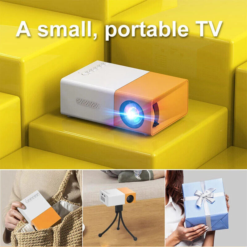 Experience Cinematic Magic Anywhere with the Portable 1080P LED Mini Projector - Perfect for Home Theater, Travel, and Outdoor Movie Nights!