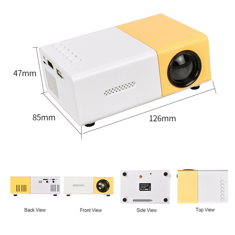 Experience Cinematic Magic Anywhere with the Portable 1080P LED Mini Projector - Perfect for Home Theater, Travel, and Outdoor Movie Nights!