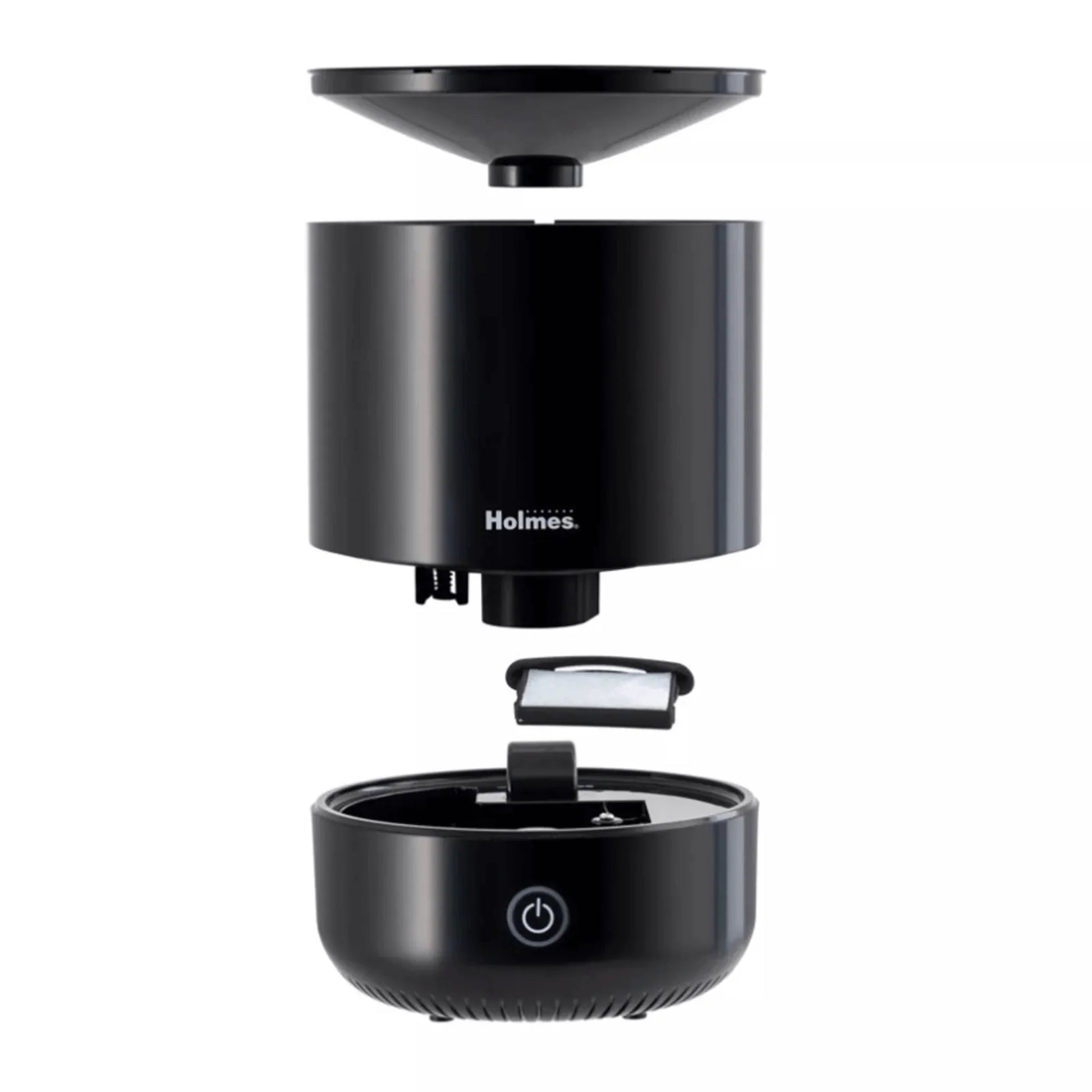 Transform Your Space with the Holmes Ultrasonic Anti-Microbial Cool Mist Top-Fill Humidifier - 0.5L Cylindrical Design